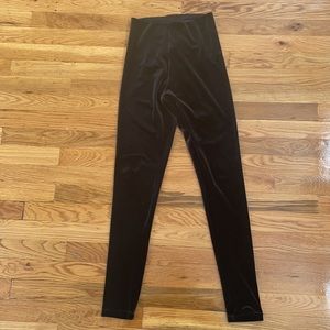 Commando Control Black Velvet Leggings